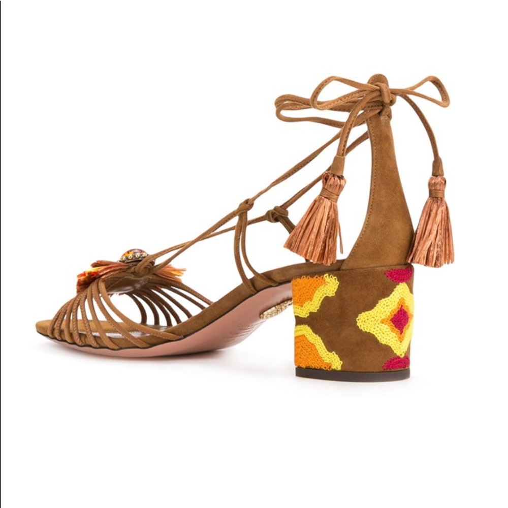 NWT Aquazzura “samba” suede sandals - Picture 3 of 9
